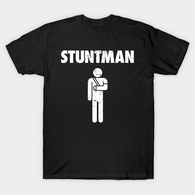 Stuntman Fractured Broken Arm Get Well Gift T-Shirt by MeatMan